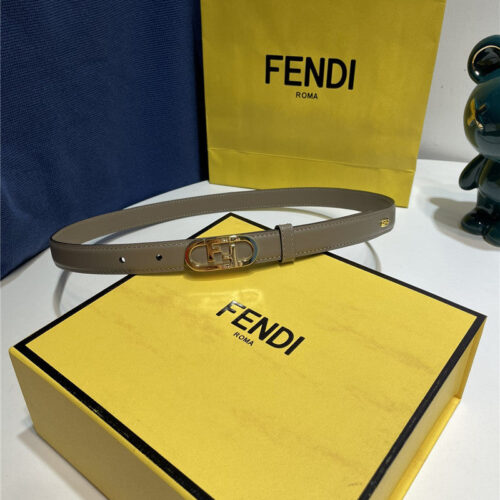 High Quality Luxury Fendi Narrow Belt With Loops – Style 70374