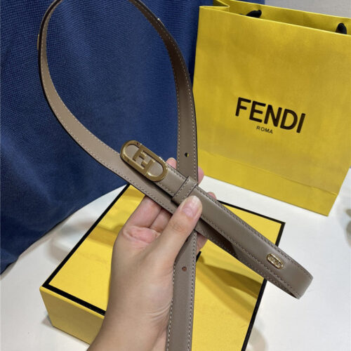 High Quality Luxury Fendi Narrow Belt With Loops – Style 70374 product detail