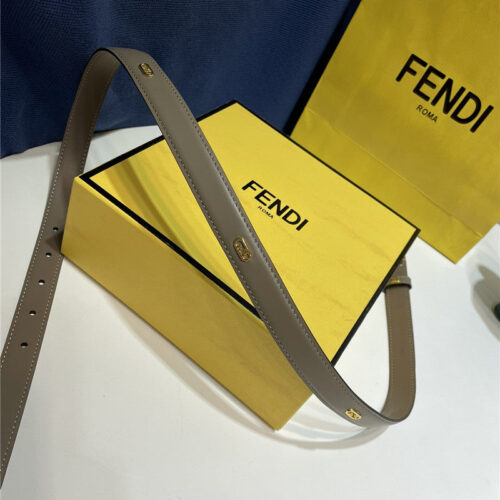High Quality Luxury Fendi Narrow Belt With Loops – Style 70374 product detail