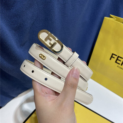 High Quality Luxury Fendi Narrow Belt With Loops product detail