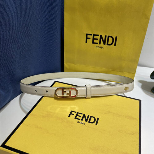 High Quality Luxury Fendi Narrow Belt With Loops