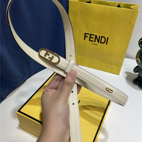 High Quality Luxury Fendi Narrow Belt With Loops product detail