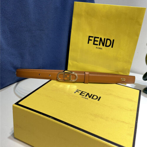 High Quality Luxury Fendi Narrow Belt With Loops – Style 35910
