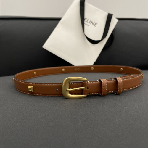 High Quality Luxury Celine Pure Copper Hardware All-Match Series Belt – Style 55910