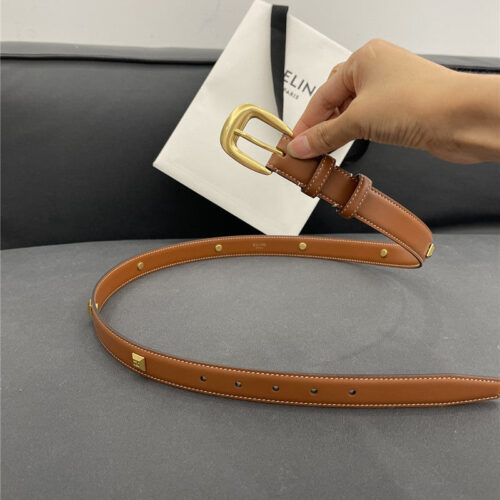High Quality Luxury Celine Pure Copper Hardware All-Match Series Belt – Style 55910 product detail