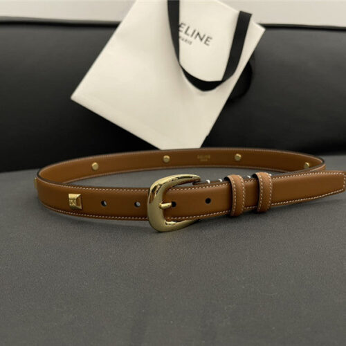 High Quality Luxury Celine Pure Copper Hardware All-Match Series Belt – Style 88678