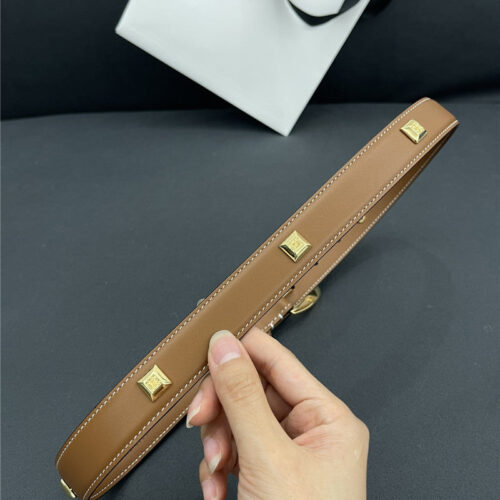 High Quality Luxury Celine Pure Copper Hardware All-Match Series Belt – Style 88678 product detail