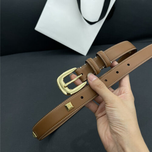 High Quality Luxury Celine Pure Copper Hardware All-Match Series Belt – Style 88678 product detail