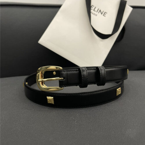 High Quality Luxury Celine Pure Copper Hardware All-Match Series Belt – Style 54214
