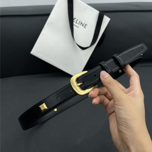 High Quality Luxury Celine Pure Copper Hardware All-Match Series Belt