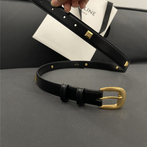 High Quality Luxury Celine Pure Copper Hardware All-Match Series Belt product detail