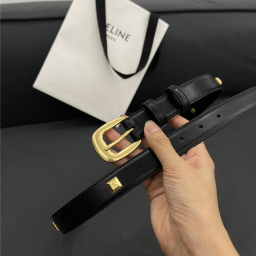 High Quality Luxury Celine Pure Copper Hardware All-Match Series Belt alternate view