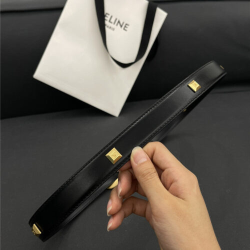 High Quality Luxury Celine Pure Copper Hardware All-Match Series Belt product detail