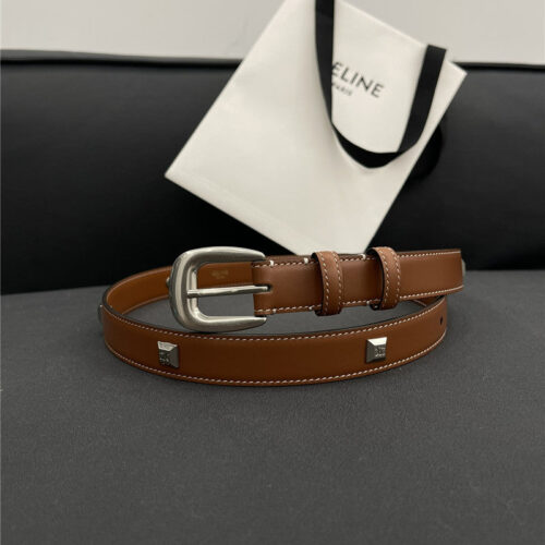 High Quality Luxury Celine Pure Copper Hardware All-Match Series Belt – Style 19750 alternate view