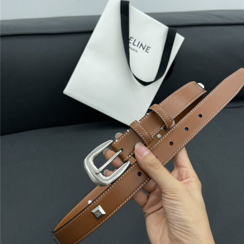 High Quality Luxury Celine Pure Copper Hardware All-Match Series Belt – Style 19750 product detail