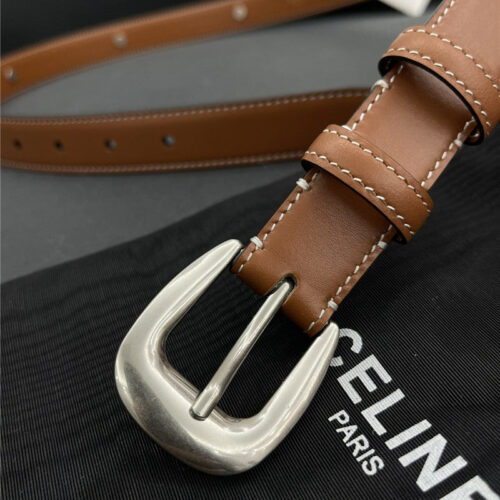 High Quality Luxury Celine Pure Copper Hardware All-Match Series Belt – Style 19750 product detail