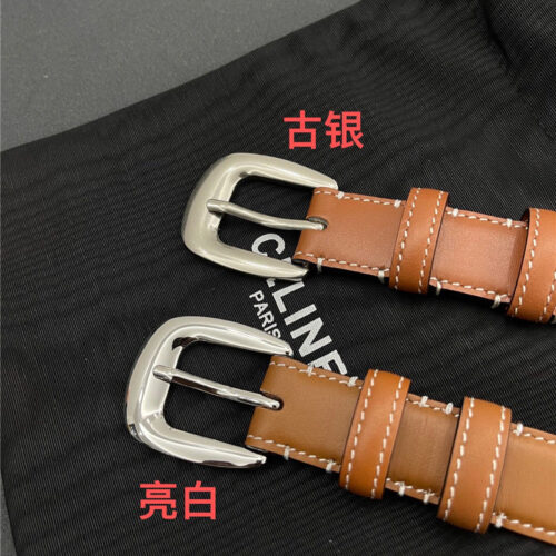 High Quality Luxury Celine Pure Copper Hardware All-Match Series Belt – Style 19750 product detail
