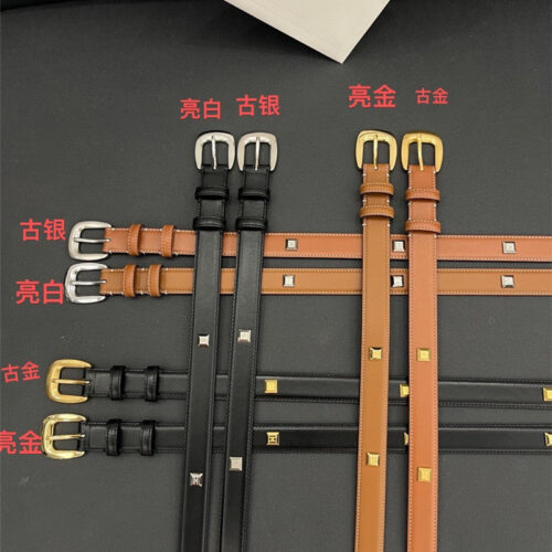High Quality Luxury Celine Pure Copper Hardware All-Match Series Belt – Style 19750 product detail