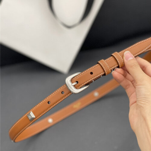 High Quality Luxury Celine Pure Copper Hardware All-Match Series Belt – Style 16358 alternate view