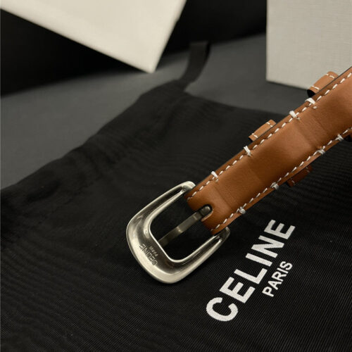 High Quality Luxury Celine Pure Copper Hardware All-Match Series Belt – Style 16358 product detail