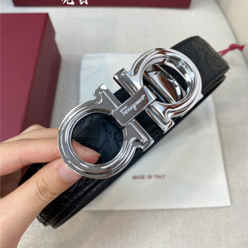 High Quality Luxury Salvatore Ferragamo New Belt – Style 46918 alternate view