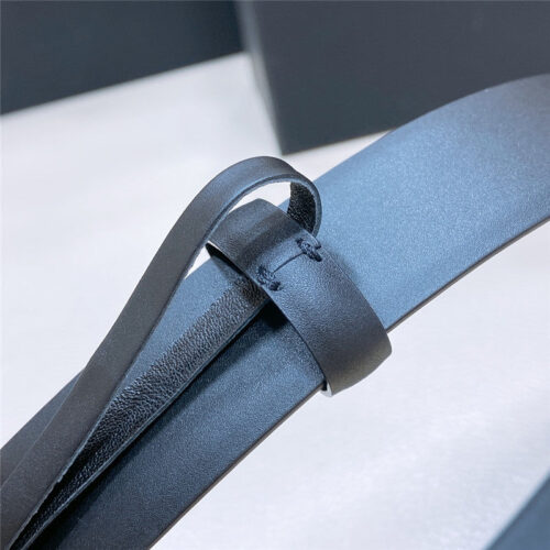 High Quality Luxury Chanel Black And White Enamel Double C Logo Belt – Style 13510 product detail
