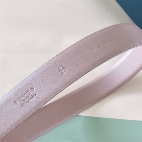 High Quality Luxury Chanel Black And White Enamel Double C Logo Belt – Style 79046 product detail