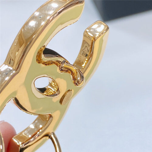 High Quality Luxury Chanel Black And White Enamel Double C Logo Belt product detail