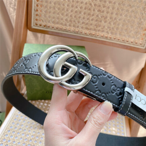 High Quality Luxury Gucci Classic Belt – Style 24582 alternate view