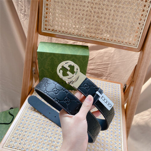 High Quality Luxury Gucci Classic Belt – Style 22886 alternate view