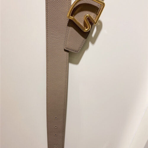 High Quality Luxury Hermes Palladium-Plated Metal Buckle Belt product detail