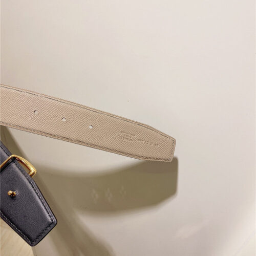 High Quality Luxury Hermes Palladium-Plated Metal Buckle Belt product detail