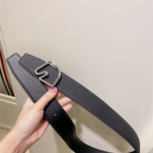 High Quality Luxury Hermes Palladium-Plated Metal Buckle Belt – Style 71334 alternate view