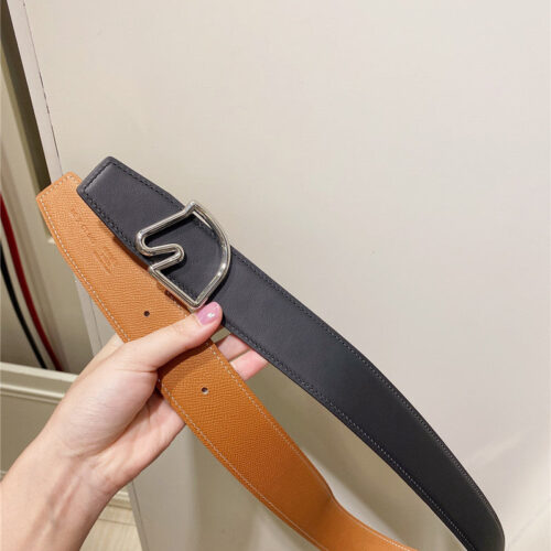 High Quality Luxury Hermes Palladium-Plated Metal Buckle Belt – Style 04102 alternate view