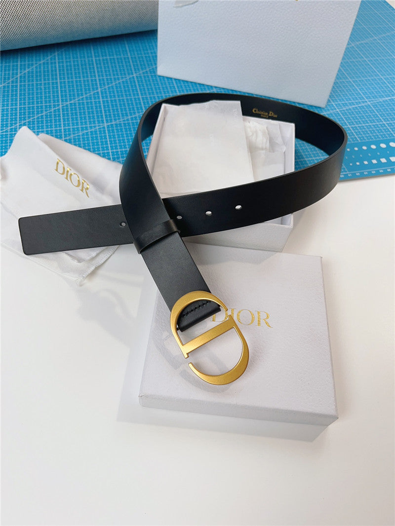 High Quality Luxury Dior Diorquake Black Calfskin Leather Belt product detail