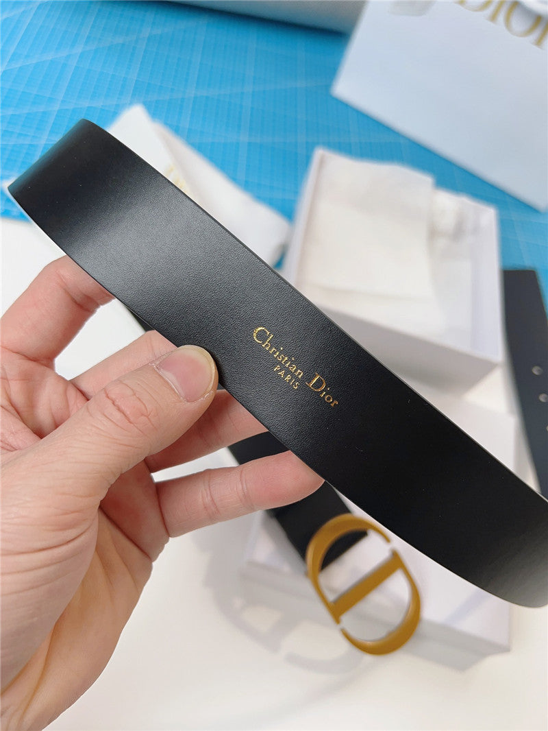 High Quality Luxury Dior Diorquake Black Calfskin Leather Belt product detail