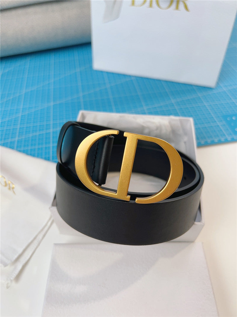 High Quality Luxury Dior Diorquake Black Calfskin Leather Belt product detail