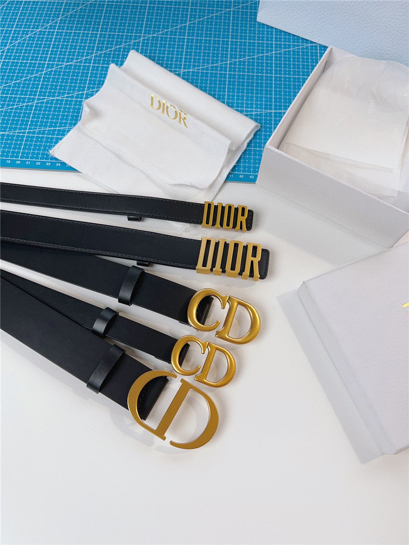High Quality Luxury Dior Diorquake Black Calfskin Leather Belt product detail