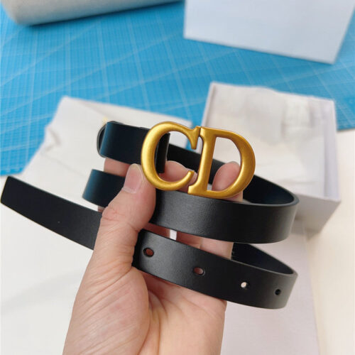 High Quality Luxury Dior Width 2.0Cm Black Calfskin Belt alternate view