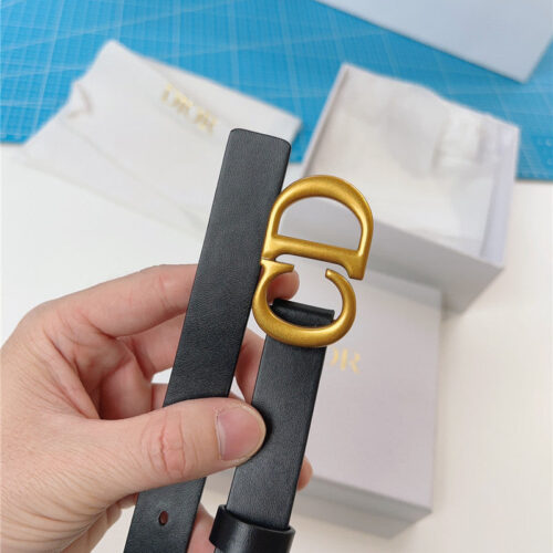 High Quality Luxury Dior Width 2.0Cm Black Calfskin Belt product detail