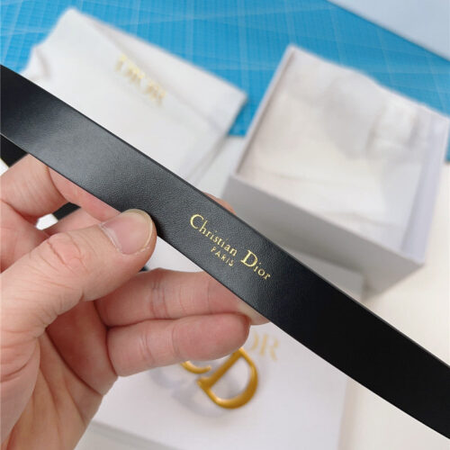 High Quality Luxury Dior Width 2.0Cm Black Calfskin Belt product detail