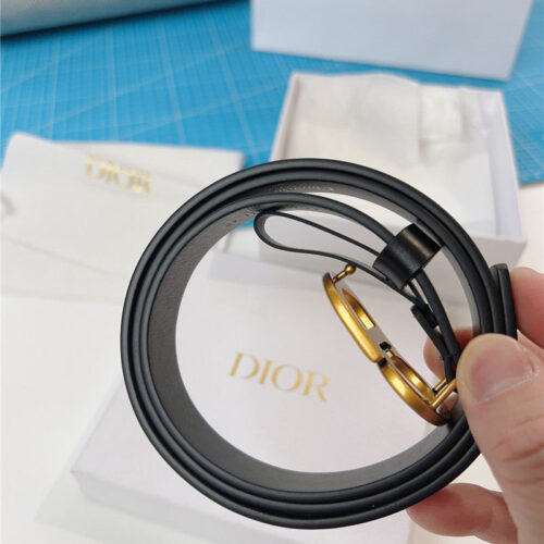 High Quality Luxury Dior Width 2.0Cm Black Calfskin Belt product detail