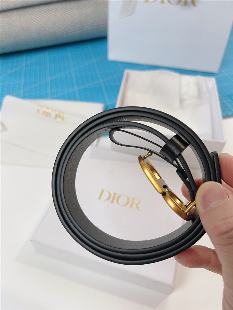 High Quality Luxury Dior Width 2.0Cm Black Calfskin Belt product detail