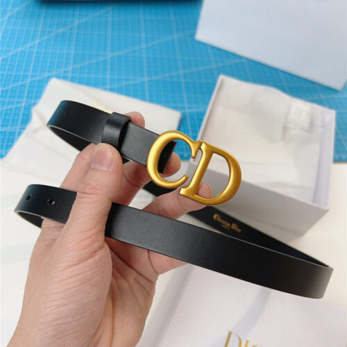 High Quality Luxury Dior Width 2.0Cm Black Calfskin Belt product detail