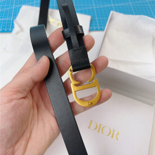 High Quality Luxury Dior Width 2.0Cm Black Calfskin Belt product detail