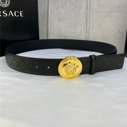 High Quality Luxury Versace Belt In Classic Greek Leather