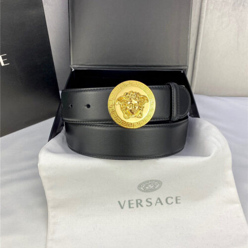 High Quality Luxury Versace Belt In Classic Greek Leather – Style 16390 product detail