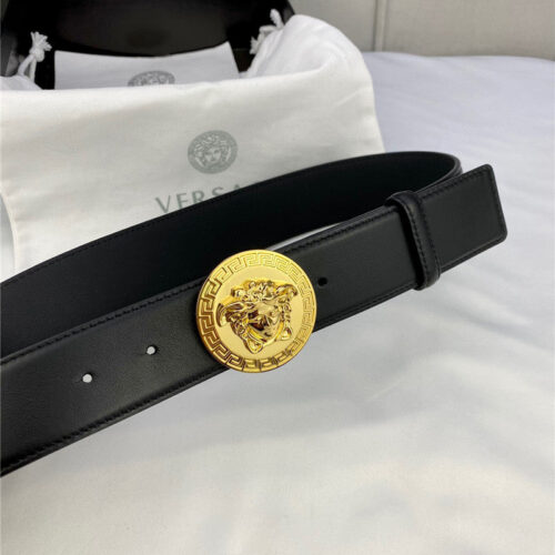 High Quality Luxury Versace Belt In Classic Greek Leather – Style 49158 product detail