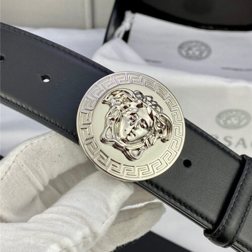 High Quality Luxury Versace Belt In Classic Greek Leather – Style 49158 product detail