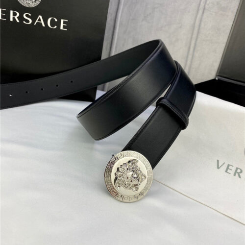 High Quality Luxury Versace Belt In Classic Greek Leather – Style 49158 product detail